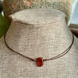 Baltic Amber Minimalist Necklace